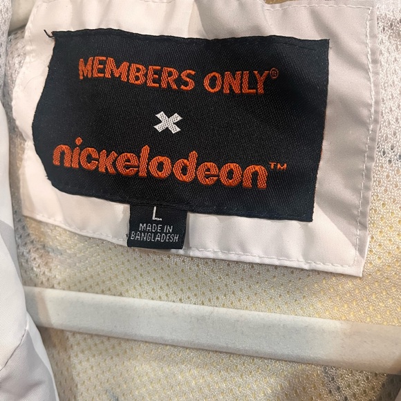 Members Only x Nickelodeon Men’s Large Cartoon Graphic Zip Up Windbreaker - Picture 5 of 7